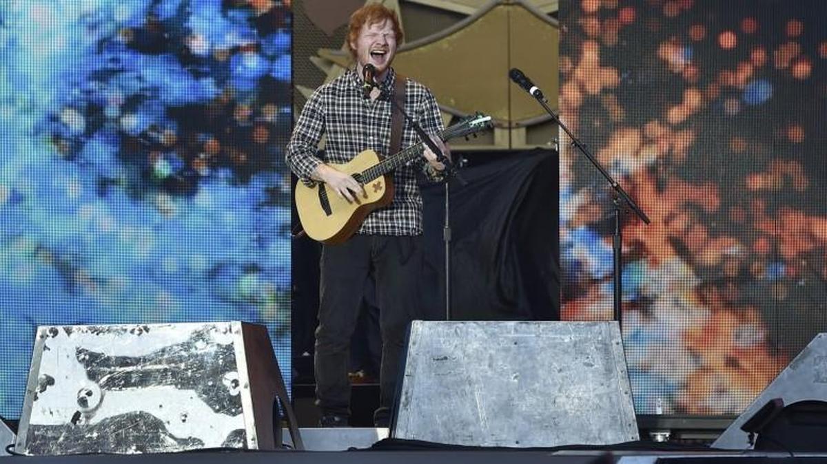 Ed Sheeran opened up for the Rolling Stones at Arrowhead Stadium on June 27, 2015.