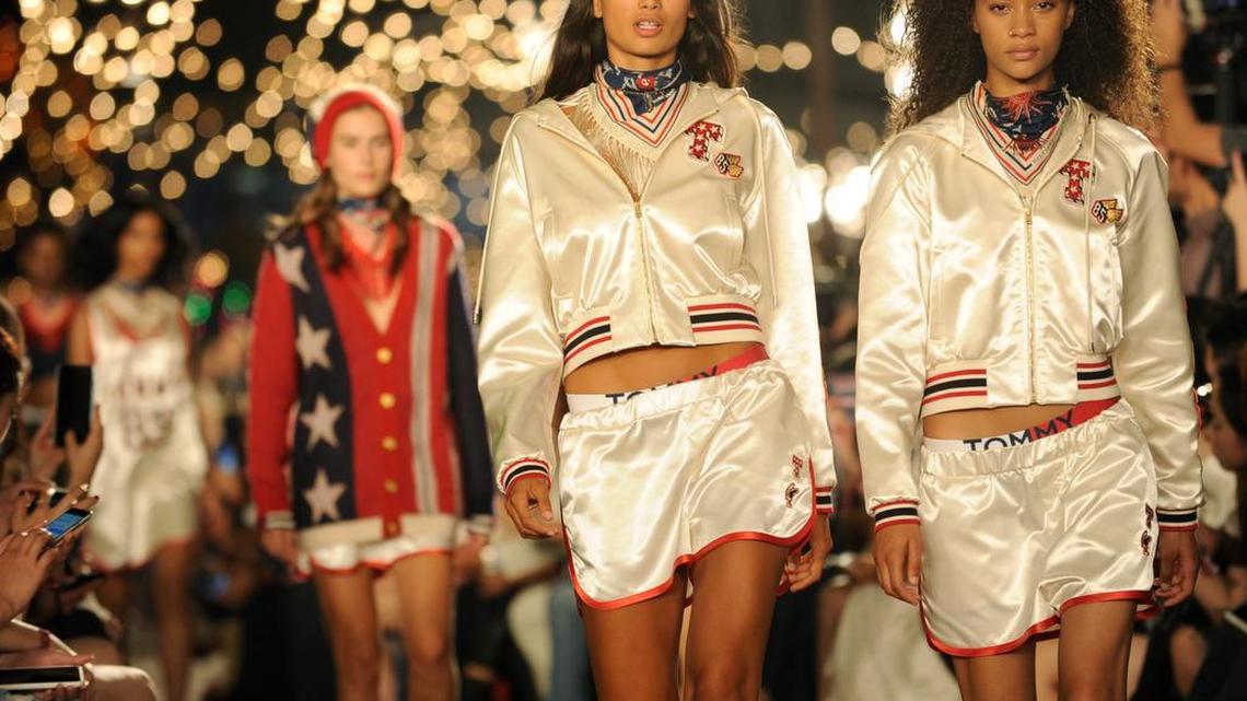 Models walk the runway during the Fashion from the Tommy Hilfiger Fall 2016 show at Fashion Week in New York on Friday. Unlike other fashion lines, Tommy Hilfiger offers plus-size clothes on its website.