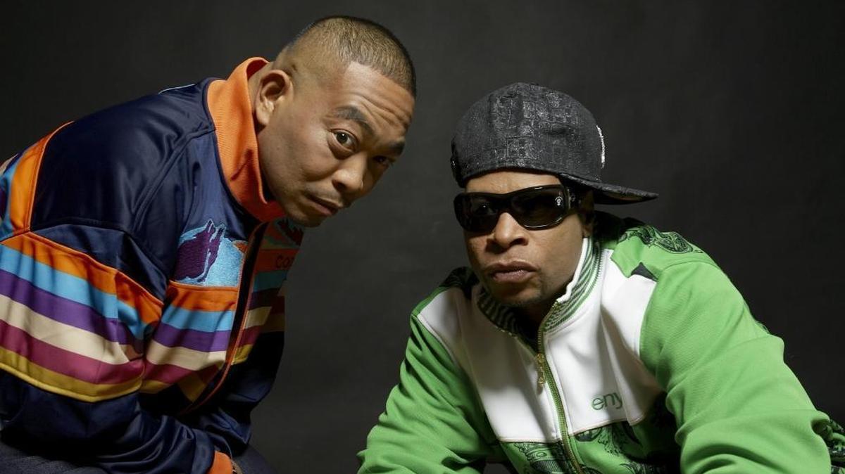 Chris Wong Won, or “Fresh Kid Ice,” (left) of 2 Live Crew with Mark Ross, known as “Brother Marquis”