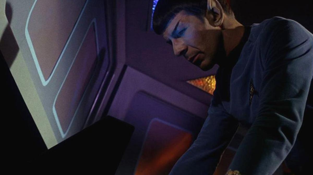 Leonard Nimoy in "Star Trek."