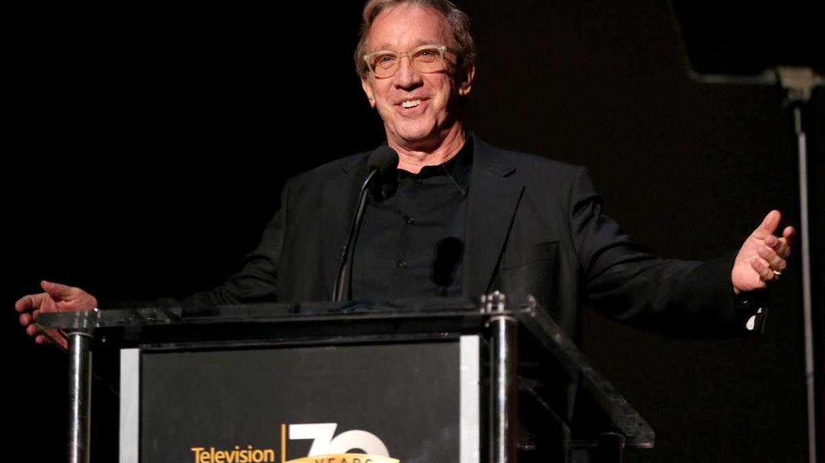 Tim Allen presents the Hall of Fame Cornerstone Award at the Television Academy’s 70th Anniversary Gala and Opening Celebration for its new Saban Media Center on June 2, 2016, in the NoHo Arts District in Los Angeles.