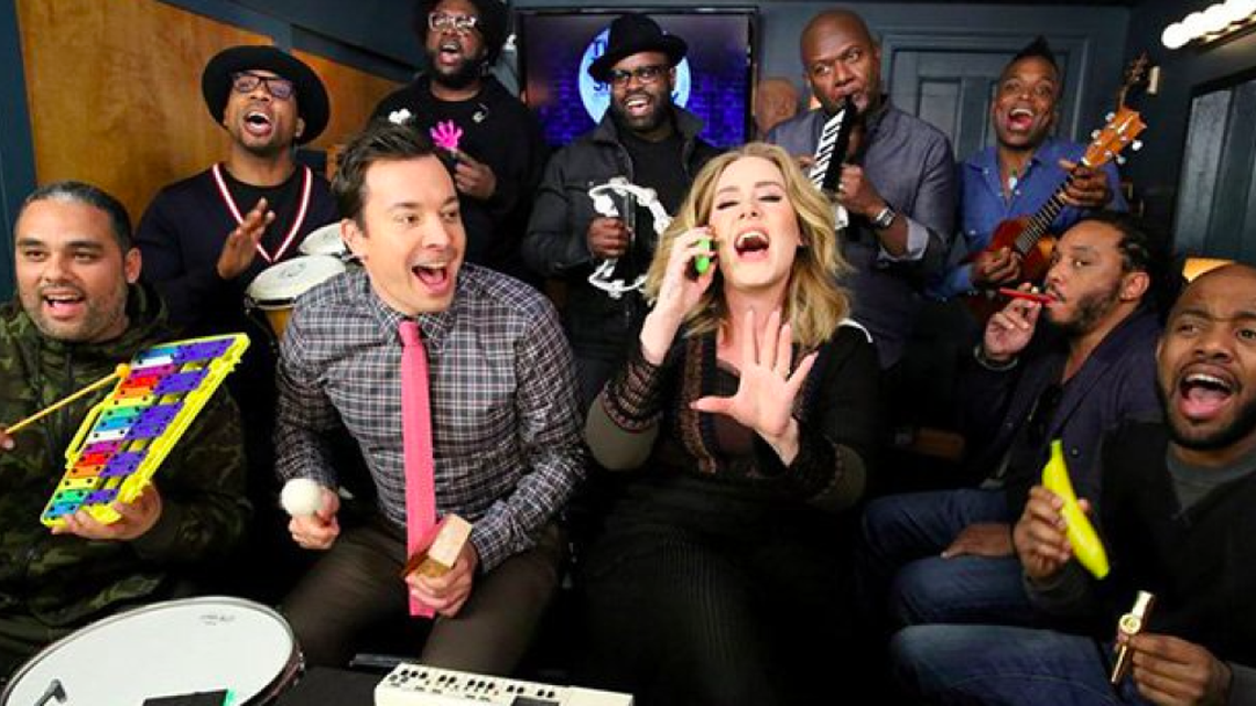 “Hello” from Adele, Jimmy Fallon and The Roots.