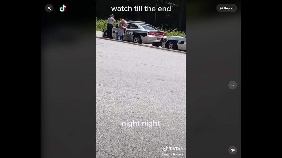 A Burke County sheriff’s deputy in North Carolina was put on administrative leave pending an internal investigation after a TikTok video appeared to show him restraining someone by the neck. The deputy has since been cleared to return to work.