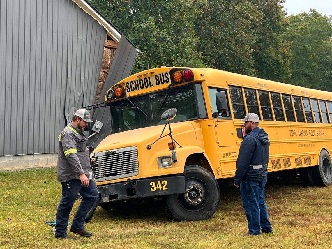 Multiple children were injured in the early morning bus crash near North Carolina Highway 87, officials said.