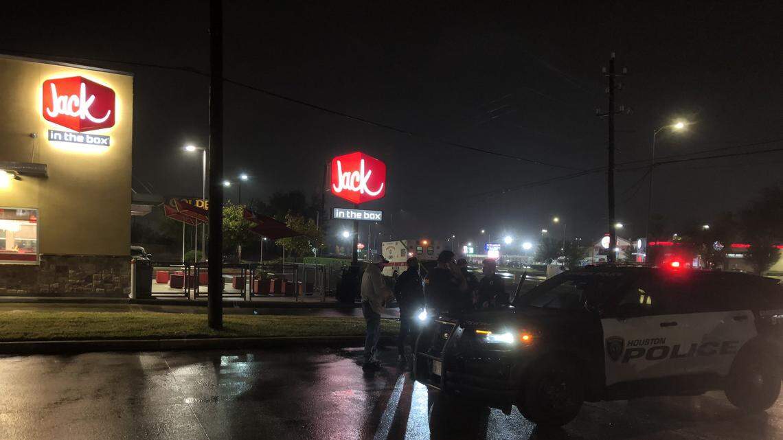 A Texas man is accused of stealing an ambulance and driving to a fast food restaurant drive-thru, Houston police say. Photo from Houston Police Department on Twitter