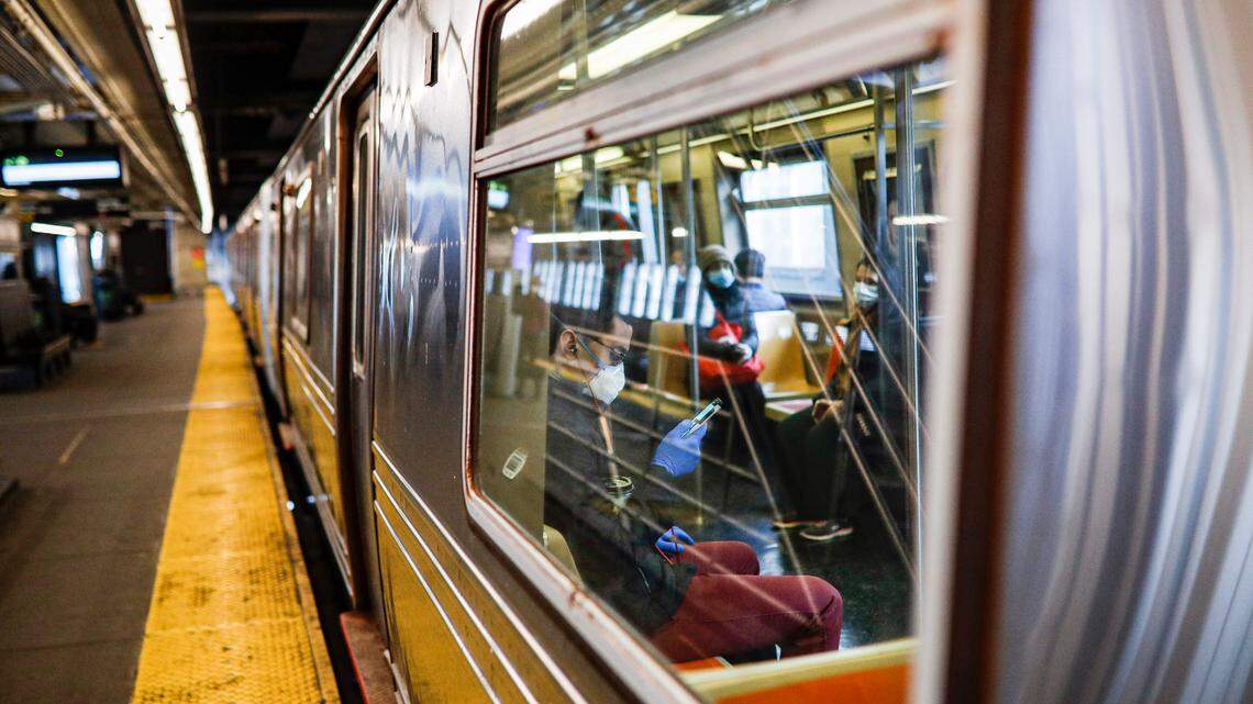 A 20-year-old man was killed after being dragged by the New York City subway on Monday, Oct. 24, according to police. (AP Photo/John Minchillo)