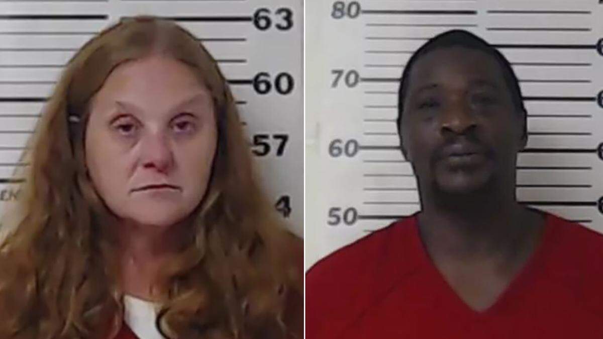 Leonnia Darlene Castillo, 47, left, and Tommy Lee Anderson, 49, are accused of keeping a 70--year-old woman in a dog kennel, abusing her and stealing her disability money