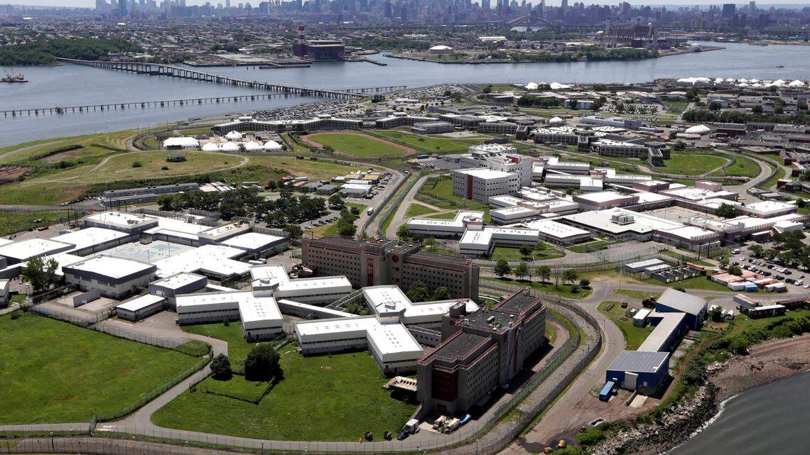 Three New York City jail guards at Rikers Island were indicted for attempting to cover up an inmate assault, officials said. (AP Photo/Seth Wenig, File)