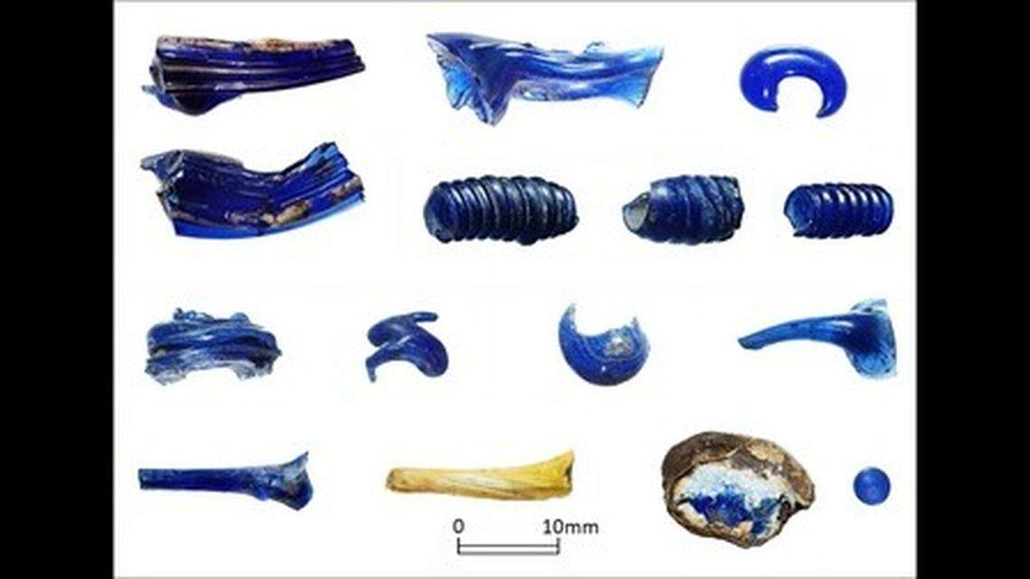 Archaeologists said they will continue analyzing the glass pieces to learn more about production methods.