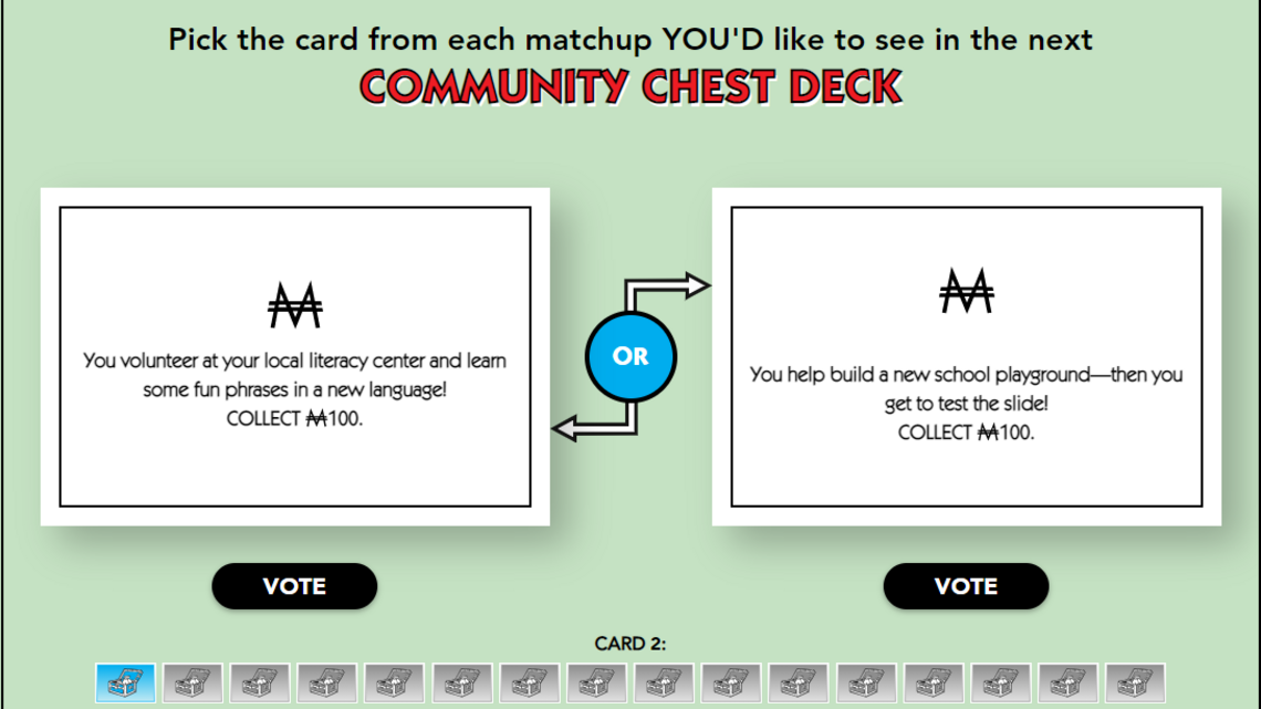 Do you think Monopoly cards are way outdated? Here’s how you can help change them