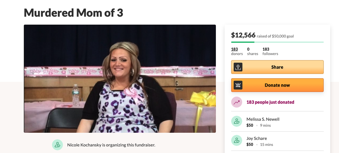 A GoFundMe has been set up following the death of New Jersey mother Michelle Burns