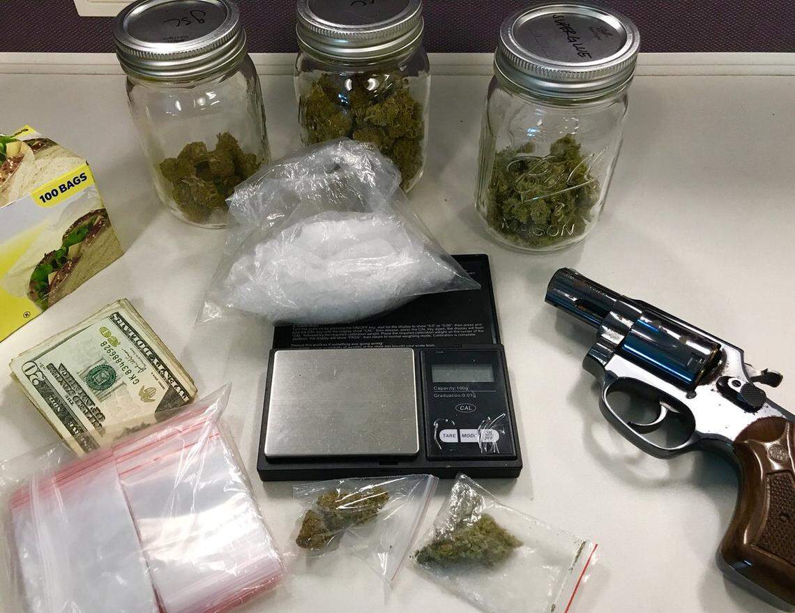 Police estimated the drugs were worth between $2,000 and $4,000.