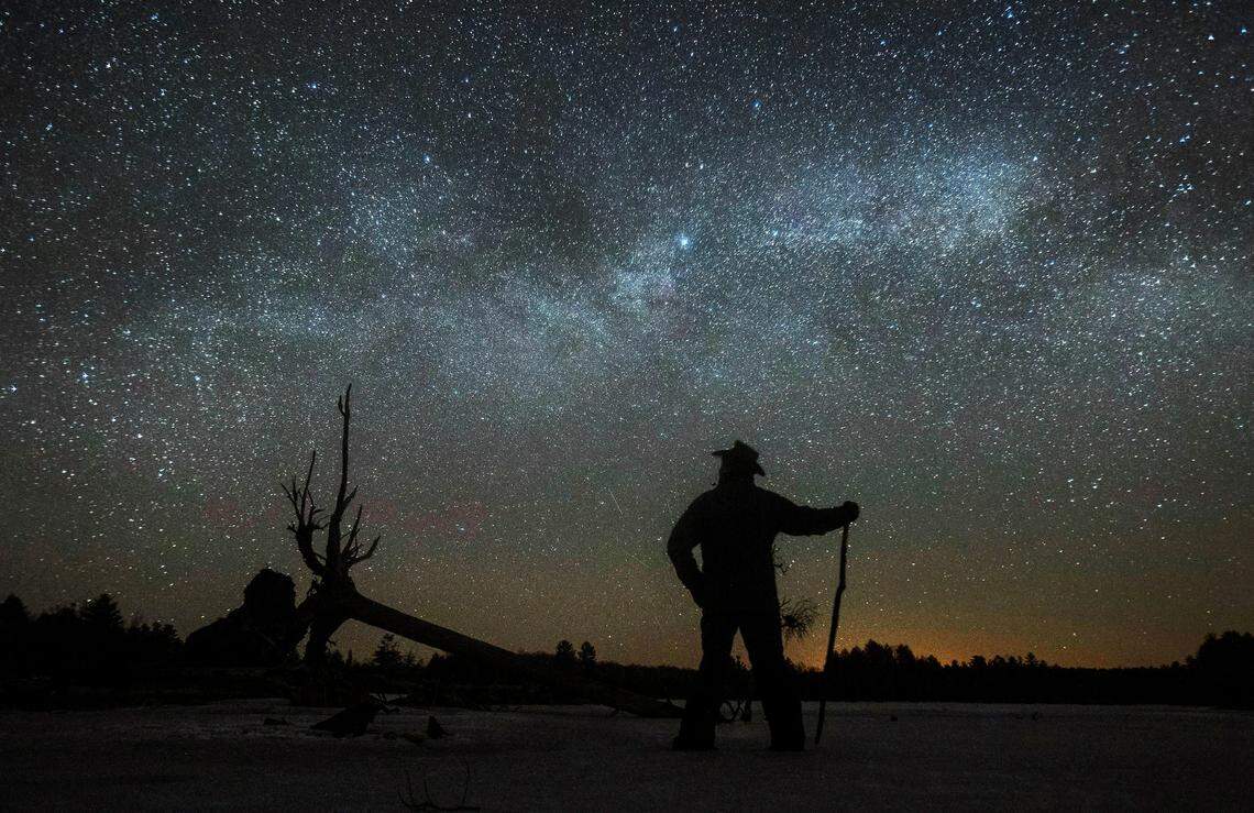 In late May, the Milky Way Galaxy will appear as a vibrant band arching across the night sky in California.