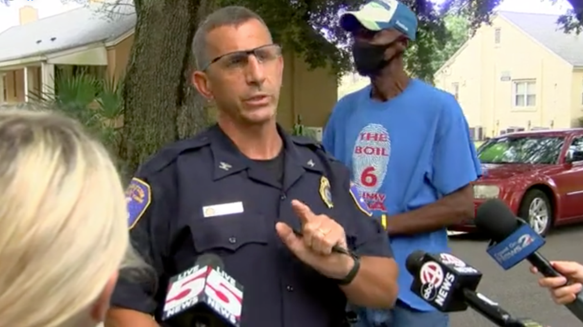 A Charleston, South Carolina, shooting injured five, including two in critical condition, after leaders met in North Charleston for a gun violence town hall. Screengrab from Live 5 News on Facebook.