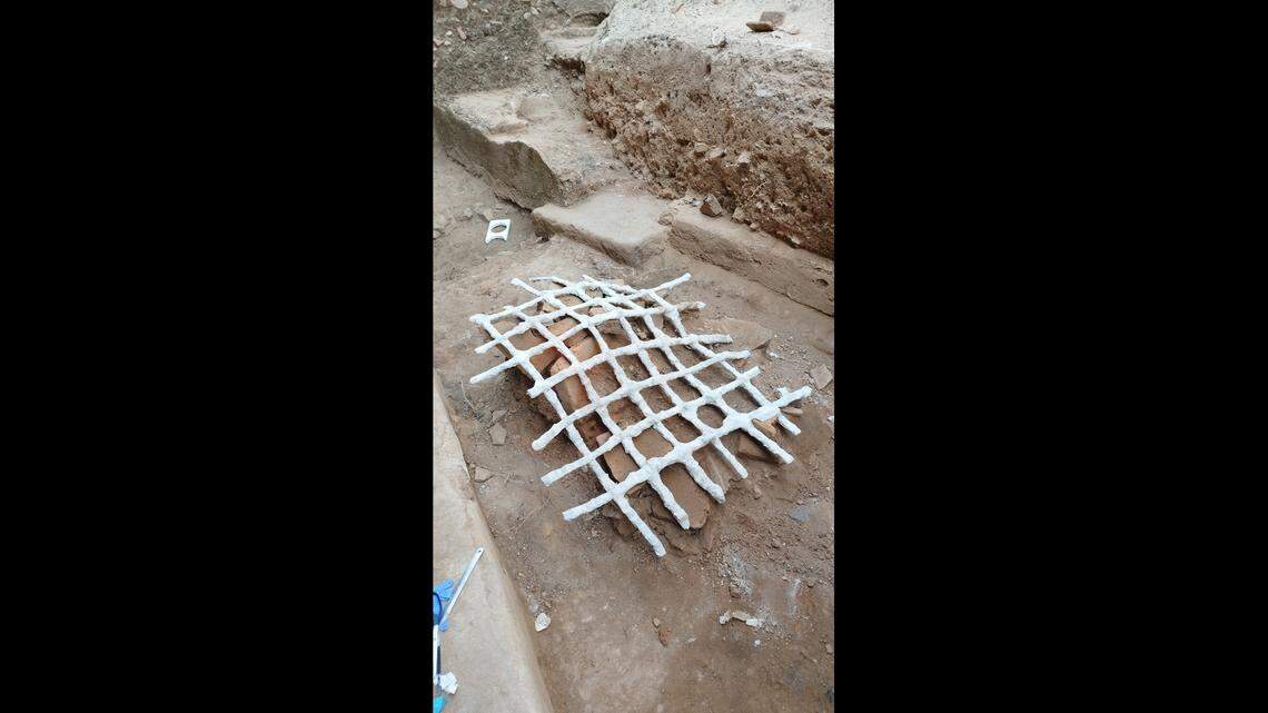 Archaeologists will work on cleaning and restoring the ancient iron bars, officials said.