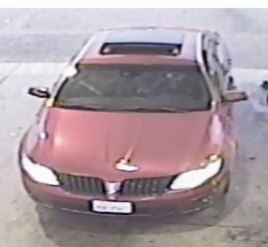 Surveillance photo of the suspect's car.