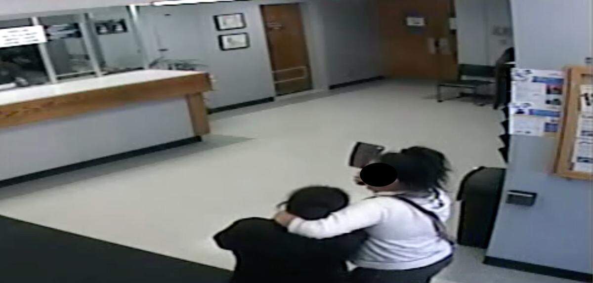 Salinas, California, cops said a woman was arrested after holding a hostage with a meat cleaver in the Police Department lobby. She’ll be booked at the Monterey County Jail on kidnapping and false imprisonment charges, police said