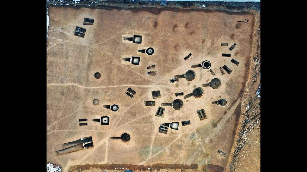 More than 40 tombs spanning four dynasties were discovered in China.