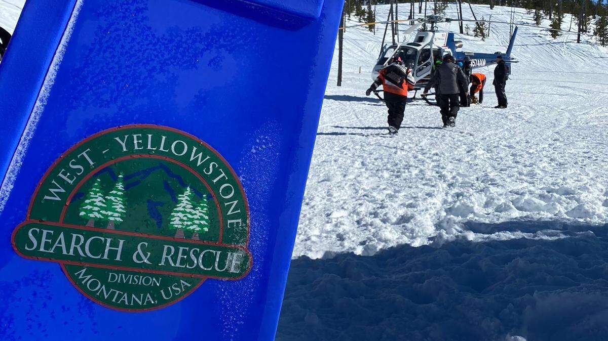 A snowmobiler broke their leg near West Yellowstone on Sunday, Feb. 13, officials said.
