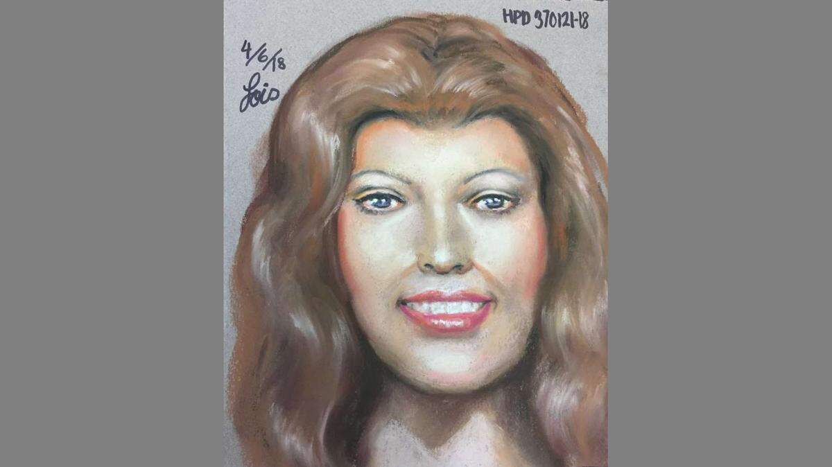 The composite sketch of the victim, based on an anthropological profile, whose head was found on March 24 near Lake Houston in Texas.