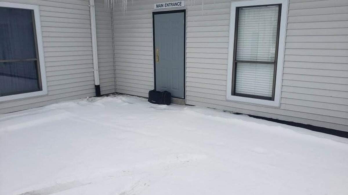 The Butler County Bomb Unit investigated a “suspicious package” outside a church in New Miami, Ohio, and discovered a cat and six kittens inside the bag. Photo from Butler County Sheriff’s Office on Facebook.