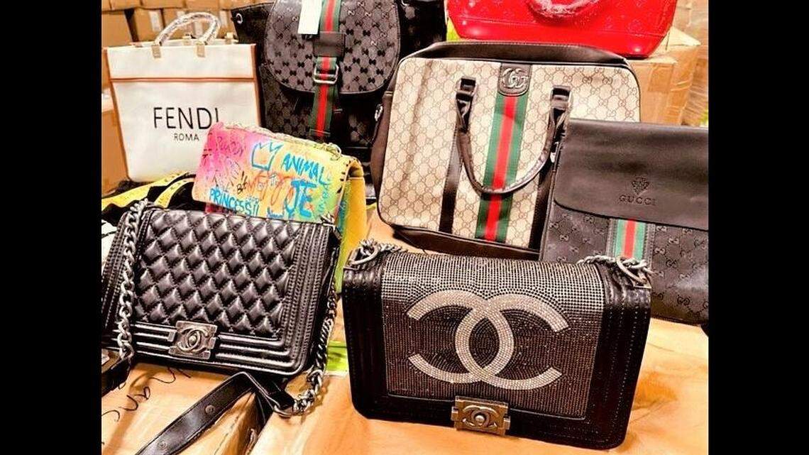 U.S. Customs and Border Protection officers found over 13,500 fake designer products on a cargo ship.