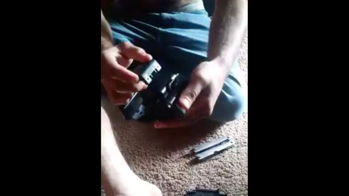A Springfield, Missouri, man was arrested after authorities said he posted Facebook video apparently showing himself demonstrating how to remove an ankle monitor with a butter knife and utility tool.