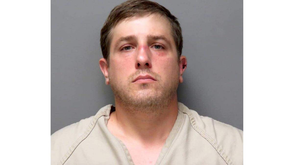 Police say Jared Razzano, 35, used a sword to attack another man, who was armed with just a 4-foot contractor's level, during an argument about a parking spot in Somerset County, New Jersey. He is charged with aggravated assault.