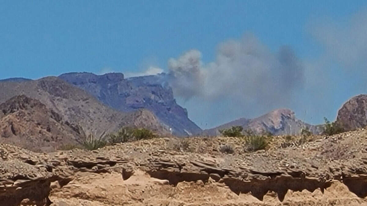 A wildfire at Big Bend National Park spread 250 acres in Texas, officials say. Hiking trails and camping in part of the park were closed. Photo from Big Bend National Park.