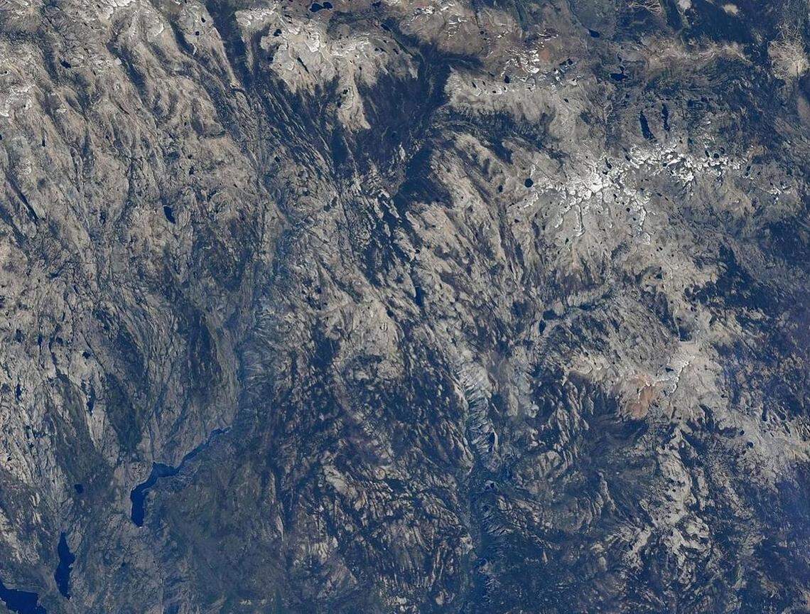 View of Yosemite National Park from the International Space Station.