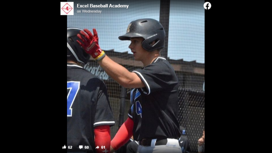 Grayson Pope plays for his high school baseball team and on a club team in Alabama.