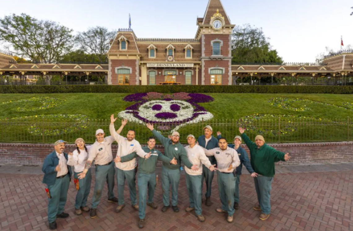 It took six hours to transform Mickey Mouse into Minnie for Women’s History Month.