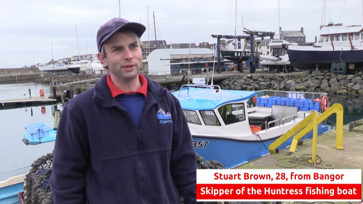 Stuart Brown said the rare find could be added to the “list of weird and wonderful things” he had seen in the water.
