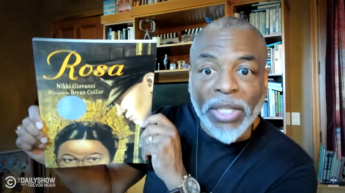 LeVar Burton made an appearance on “The Daily Show” with Trevor Noah to discuss banned books.