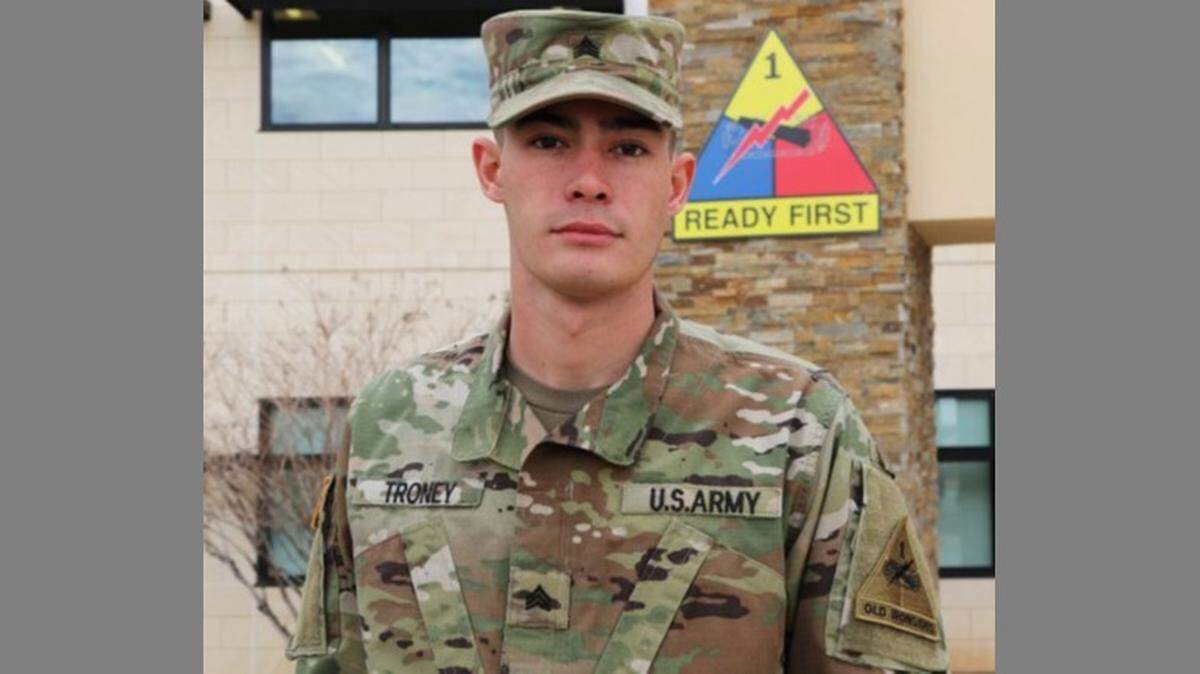 Army Sgt. Trey Troney, 20, stationed at Fort Bliss in El Paso, Texas, saved a man who was in a wreck along Interstate 20 with a Saints hoodie and a ballpoint pen when his first aid kit didn’t have the right tools for the job.