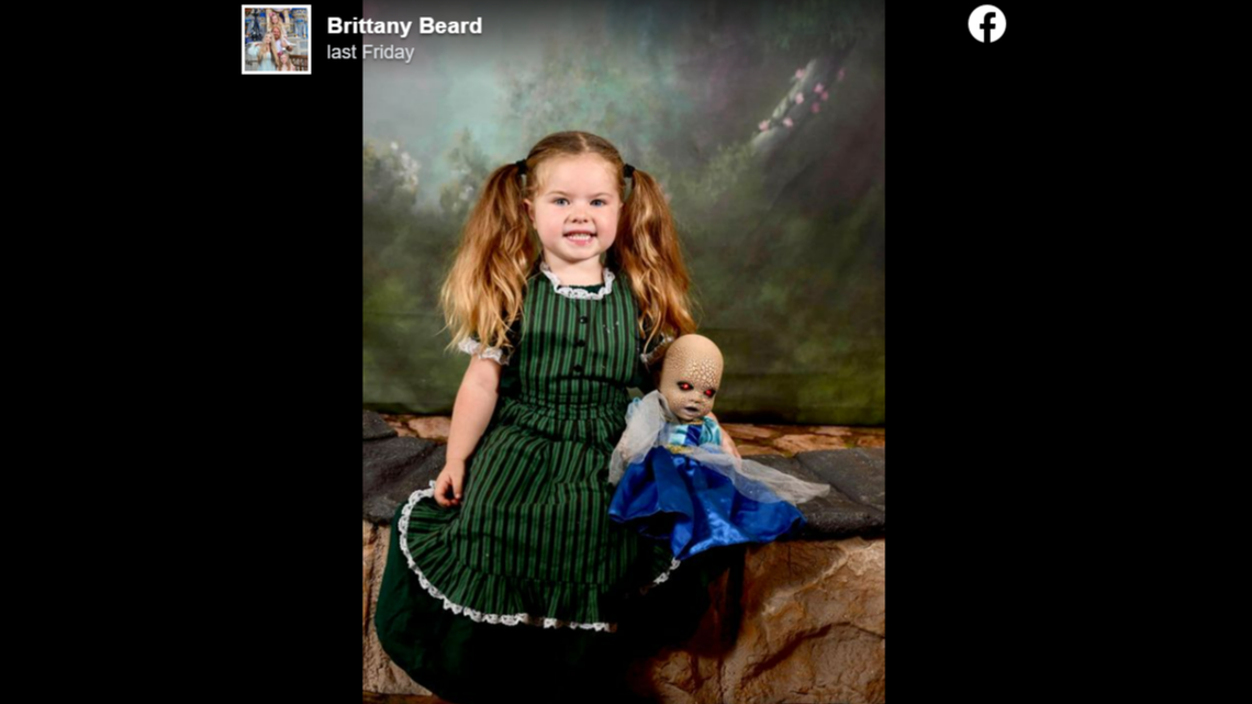 A toddler got star treatment when she brought her “Creepy Chloe” doll to Disney World.