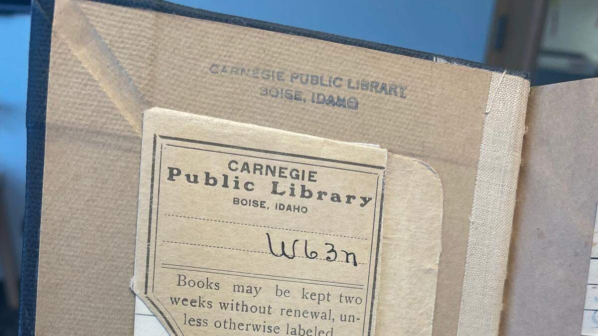 The Boise Public Library said a book originally checked out in 1910 was recently returned, 111 years later. 