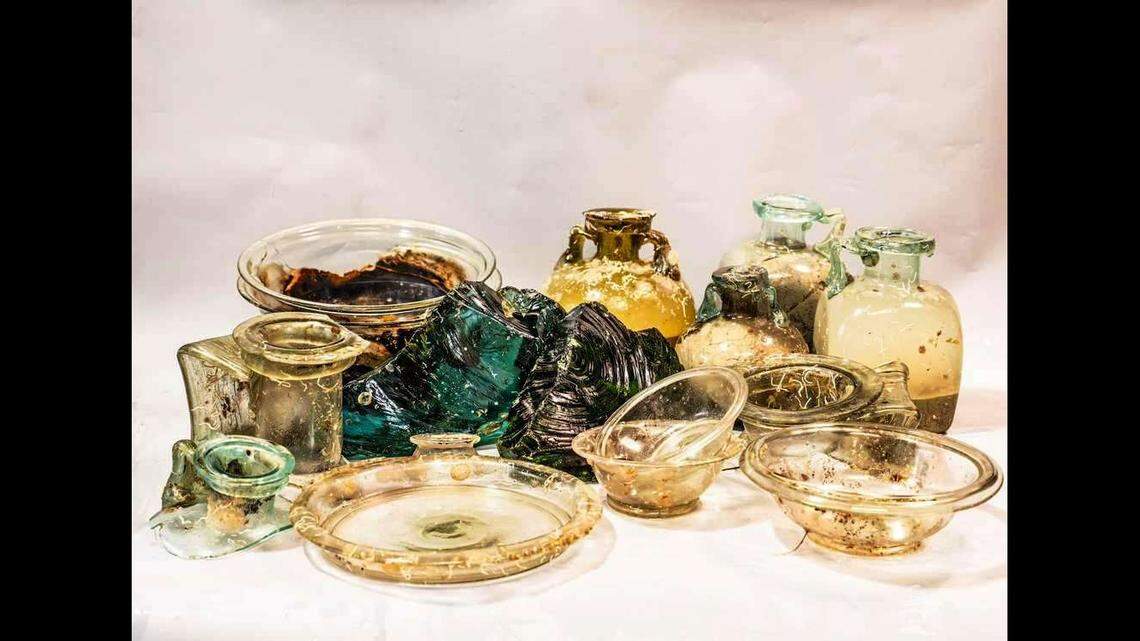 Researchers said the pieces of glass were perfectly preserved.