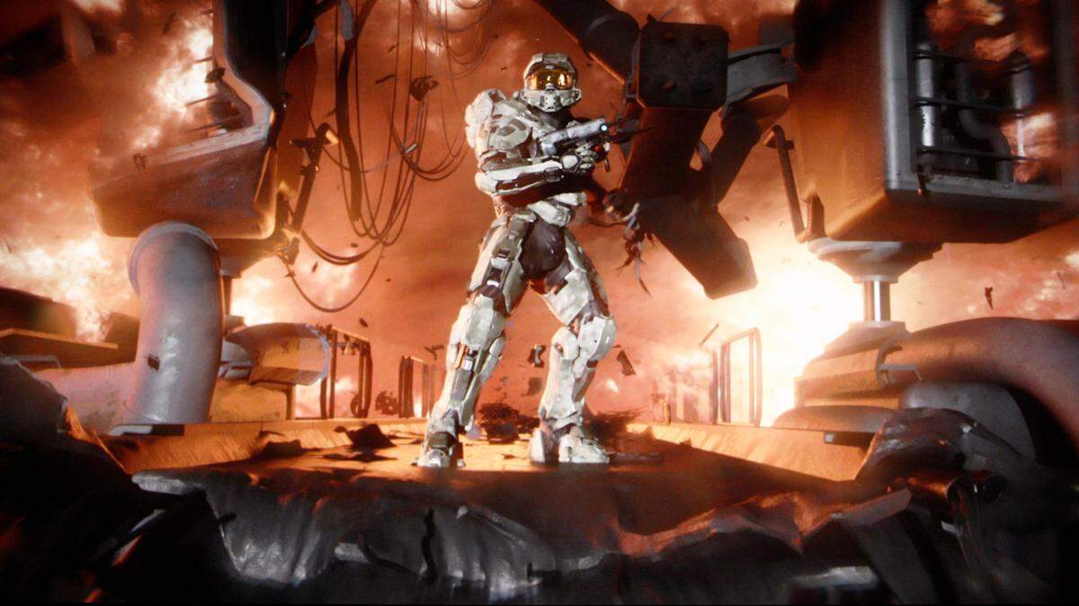 A preview of “Halo 4” is seen at the Microsoft Xbox global media briefing during the E3 gaming convention in Los Angeles, Monday, June 6, 2011. On June 15, 2022, the game’s developers apologized for a Juneteenth update that included an offensive name.