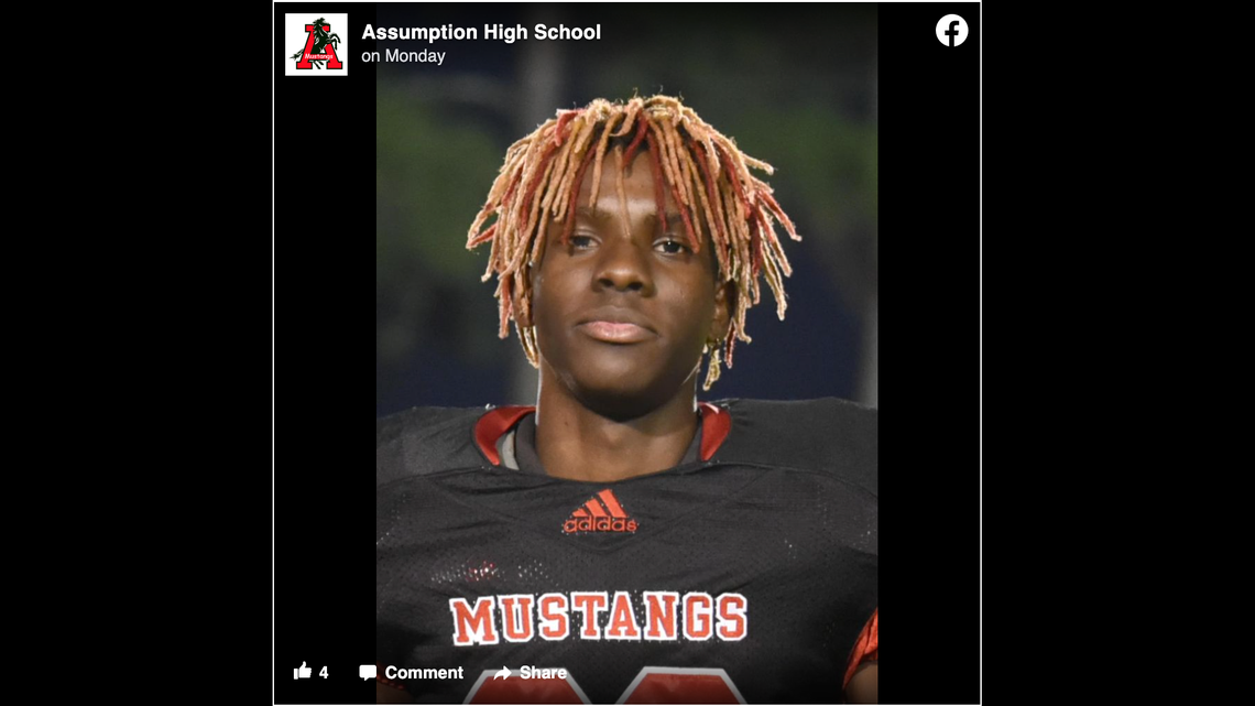 Brandon Sterling, 18, a senior athlete at Assumption High School in Napoleonville, Louisiana, died on Sunday, April 17, while playing a pickup basketball game, local officials said.