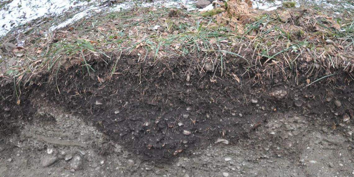 Archaeologists discovered the tower’s foundation ditch.