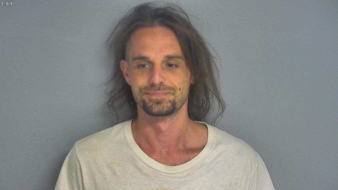 Dustin Burns, 33, faces charges of tampering with an electronic monitoring device, jail records said.