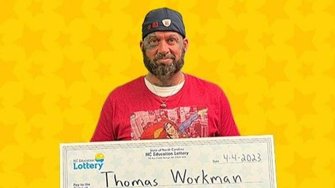 A son won the lottery using lucky sports numbers that his late father used to play with, according to the North Carolina Education Lottery.