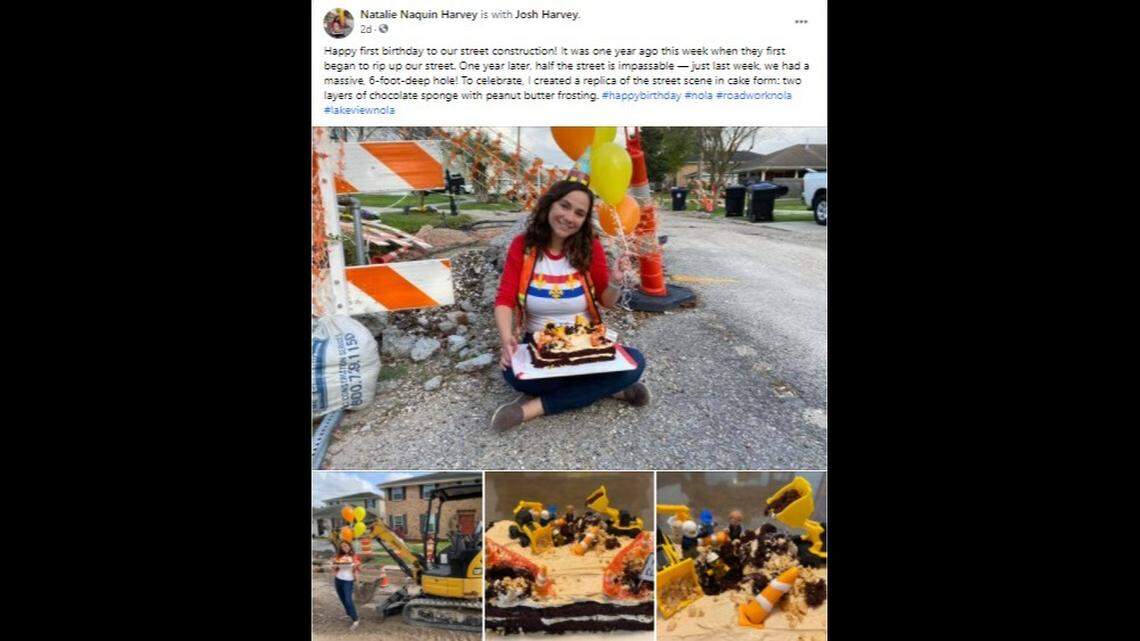 One-year birthday party ‘to celebrate’ Louisiana road construction project, photos show