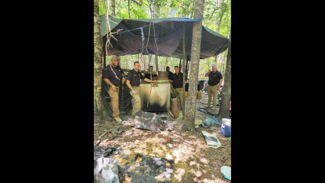 Deputies busted an illegal moonshine operation in Alabama that was generating at least $5,000 per week, sheriffs said.