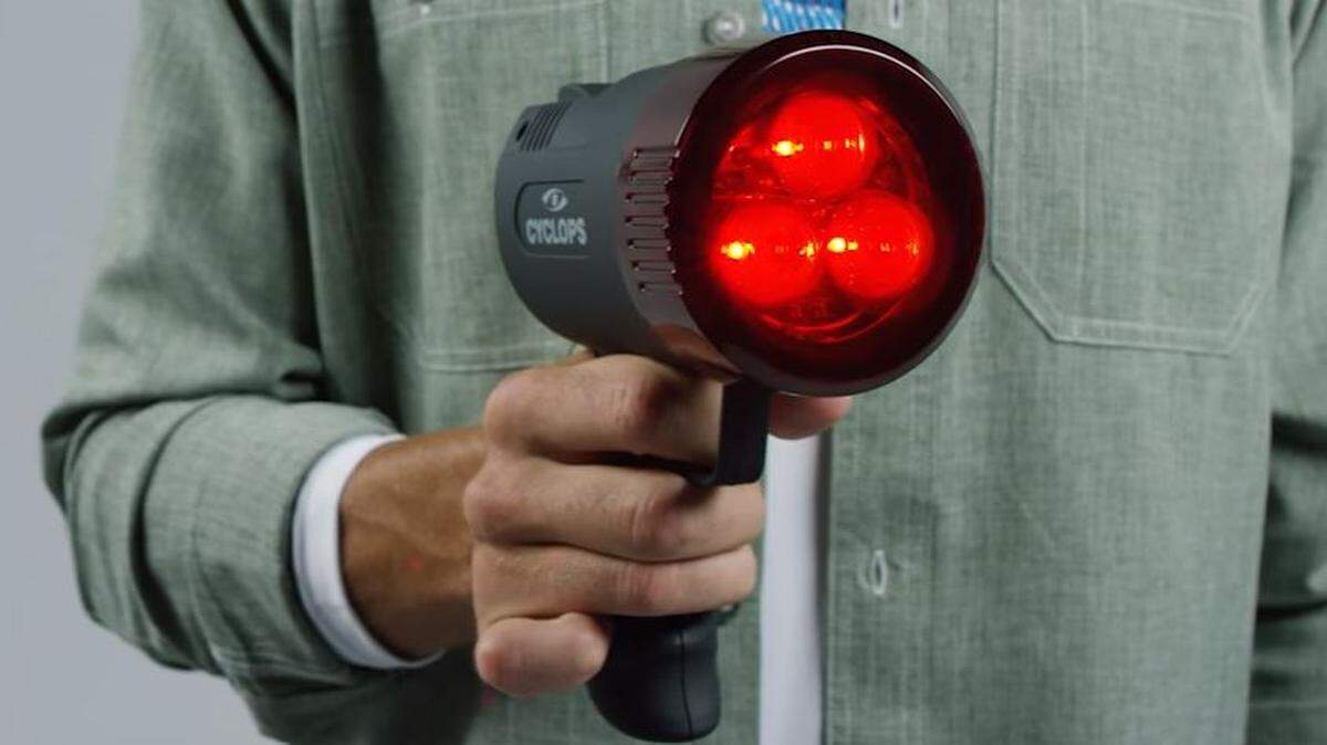 A North Texas man accidentally shot himself in the leg in Titus County while reaching for a spotlight similar to this one in the dark.