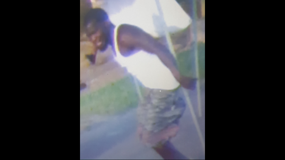 A Nashville, Tennessee, youth football coach was shot twice in the leg after a man — pictured here — got angry at him for how he broke up a fight between two players, and then fired at him under the bleachers, police said.