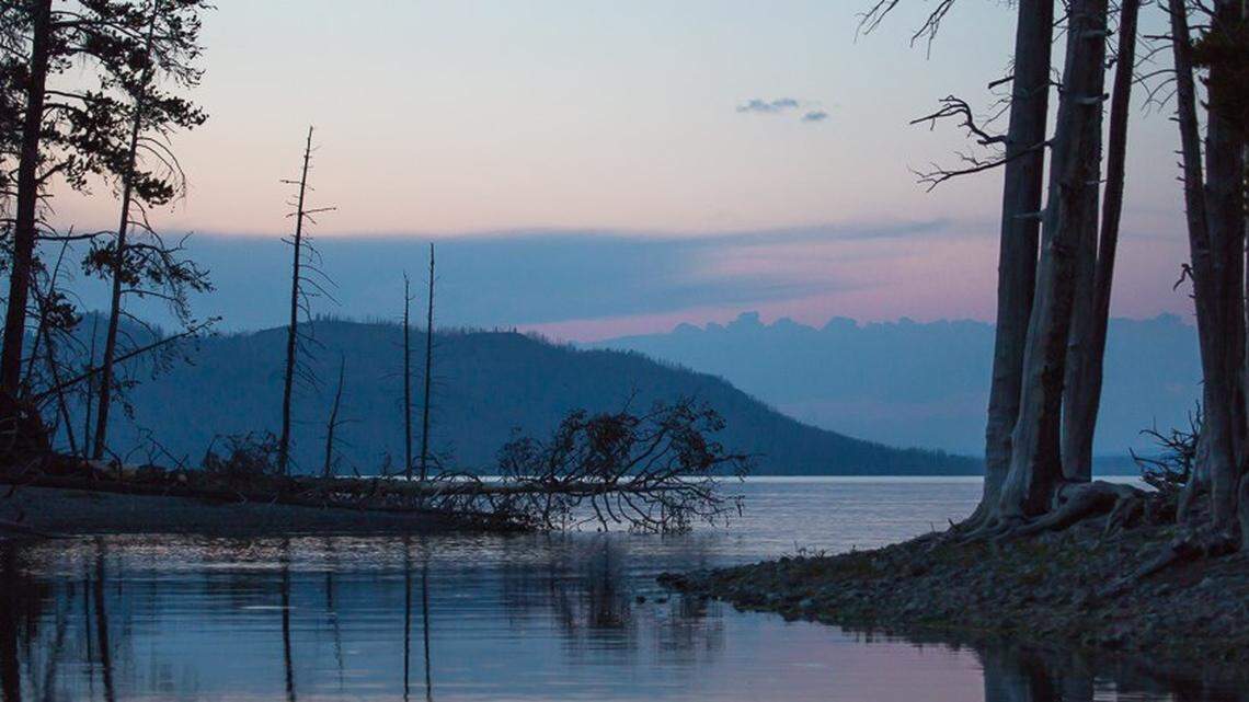 An earthquake swarm centered under Yellowstone Lake is shaking Yellowstone National Park, USGS said.