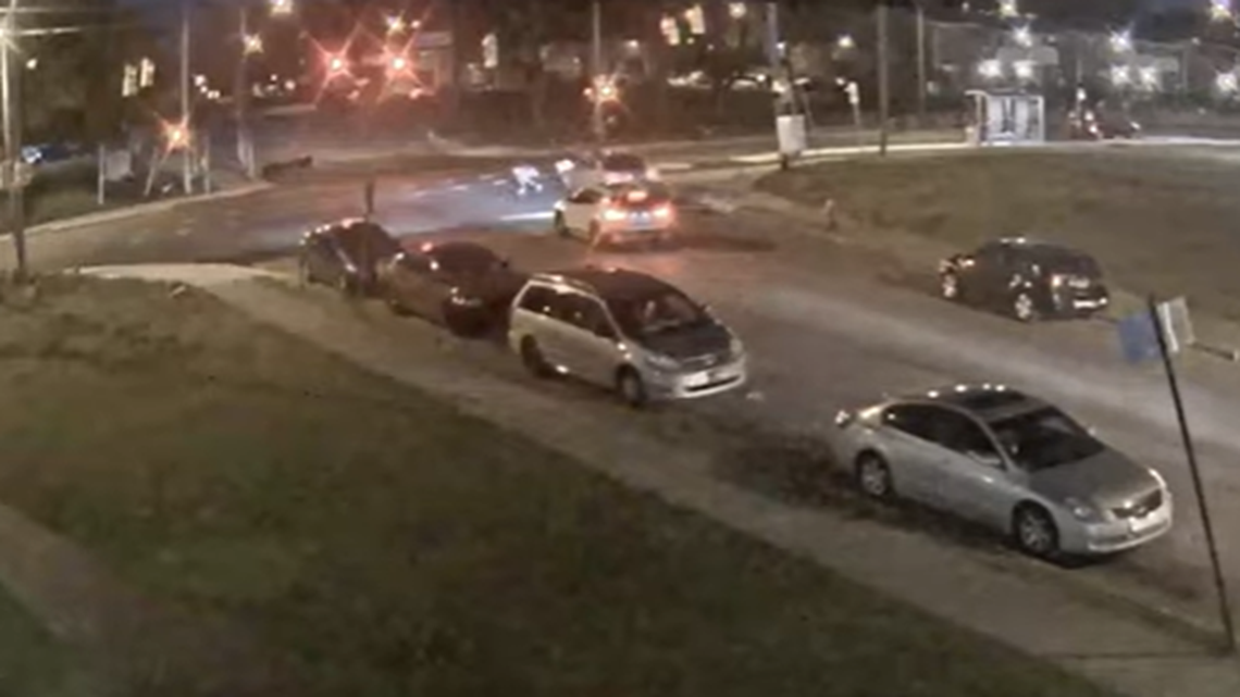 Nearby surveillance footage caught the driver striking the kids before driving away.