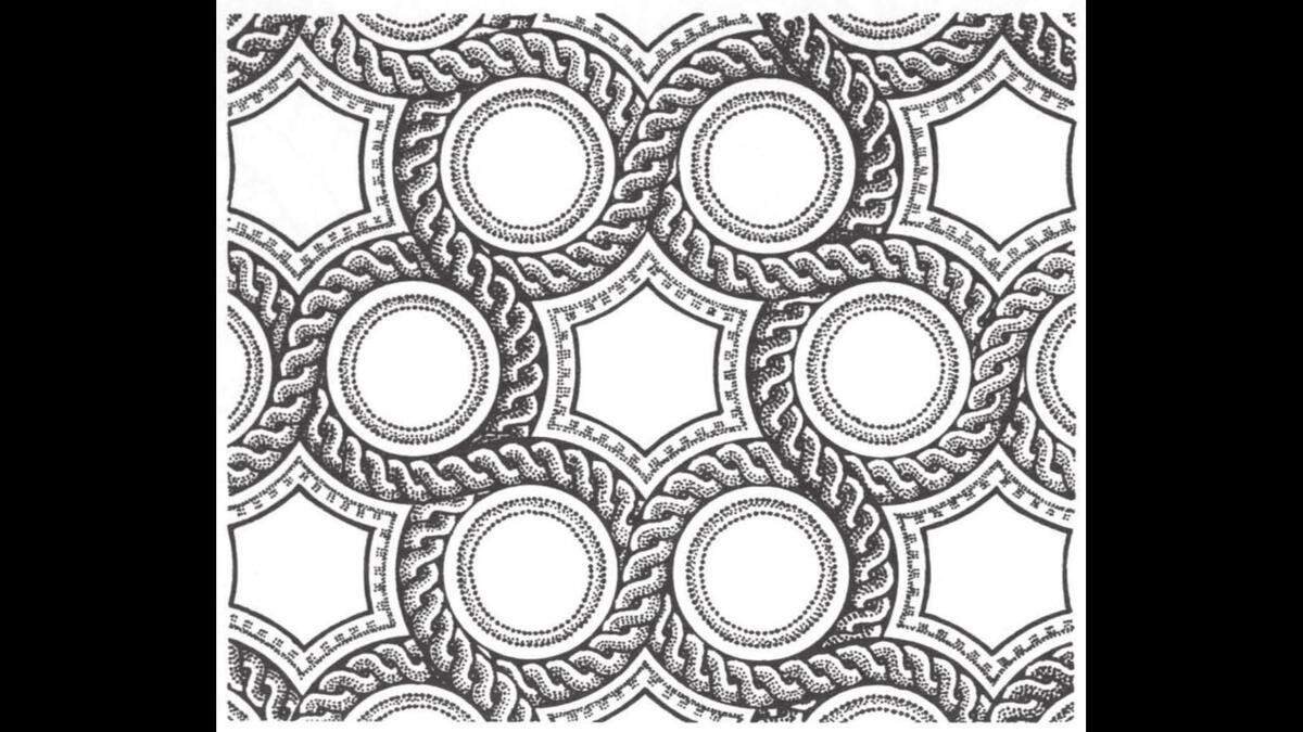 Experts created a potential rendering of the mosaic using similar example from Tunisia, the park said.